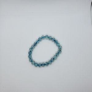 Blue Crackle Stretchy Bracelet